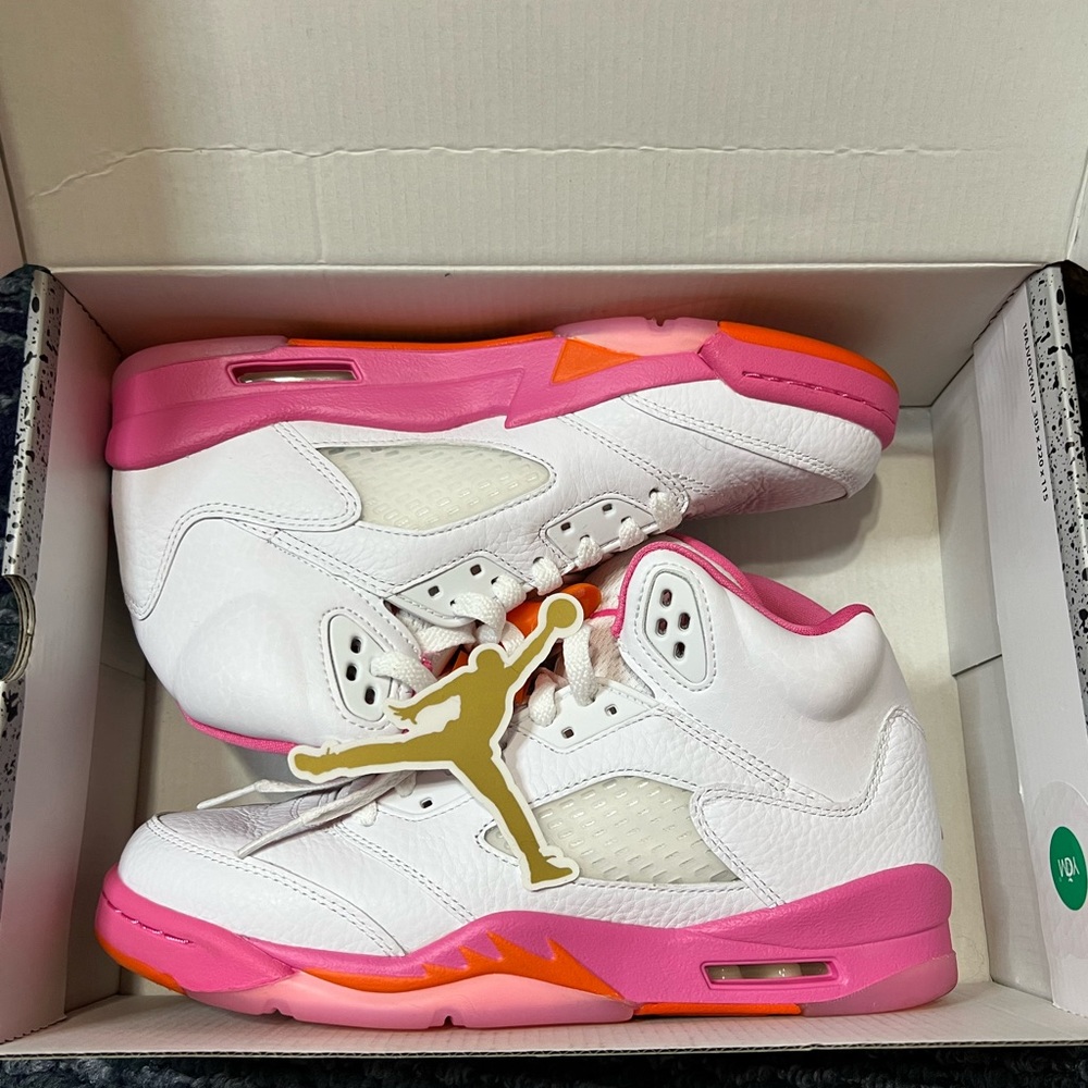 Jordan retro 5 pinksicle size 6.5Y